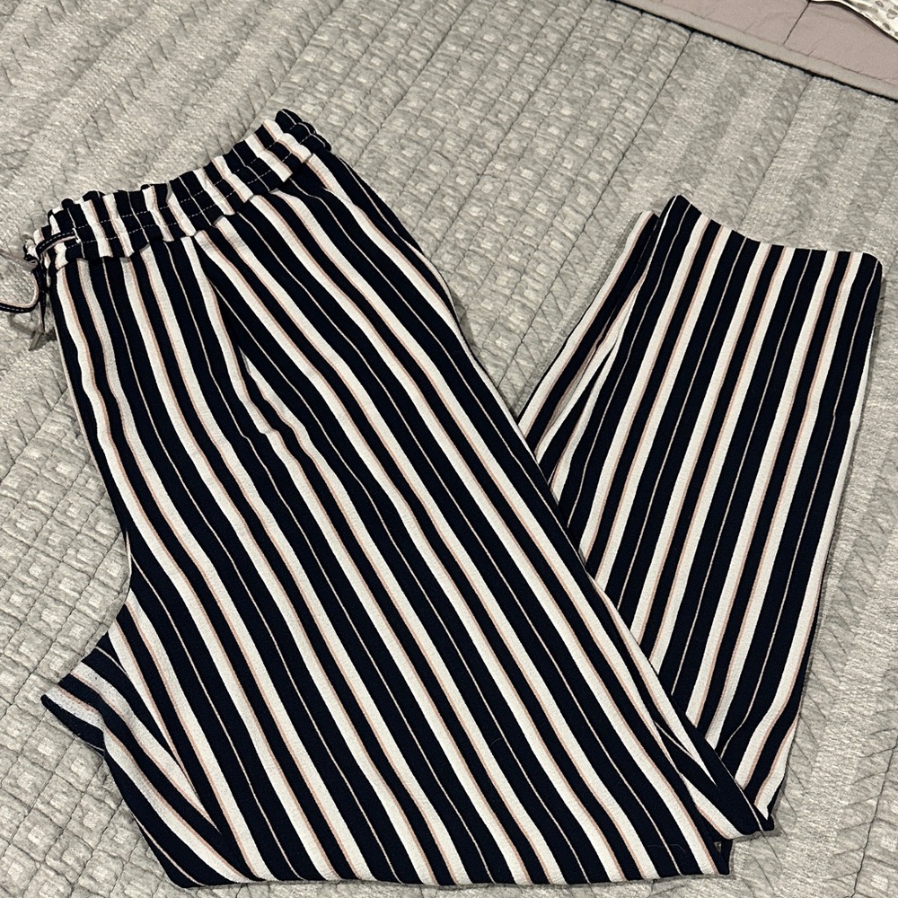 Only Black and White Striped Pants